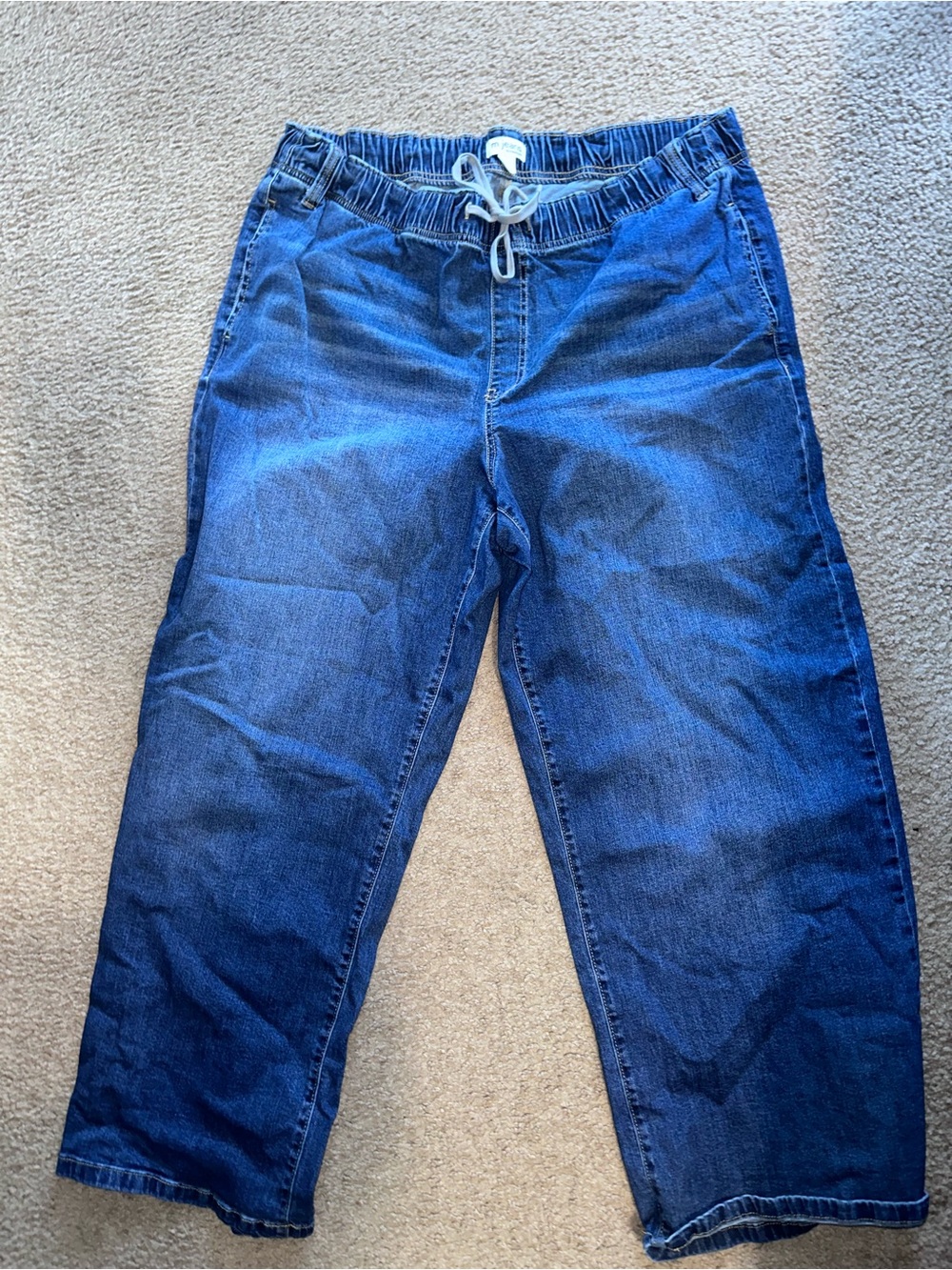 Maurices Women's Wide Leg Blue Denim Jeans